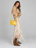Sequin Fringe Maxi Skirt