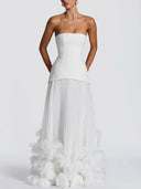Petal Design Maxi Dress