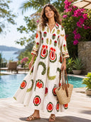 Bohemian Loose Print Dress