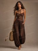 Sexy Lace Spaghetti Strap Sheer Jumpsuit