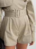 Belted Trench Style Romper