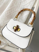 Retro Bamboo Top Handle Bag