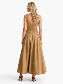 Minimalist Slim Sling Maxi Dress