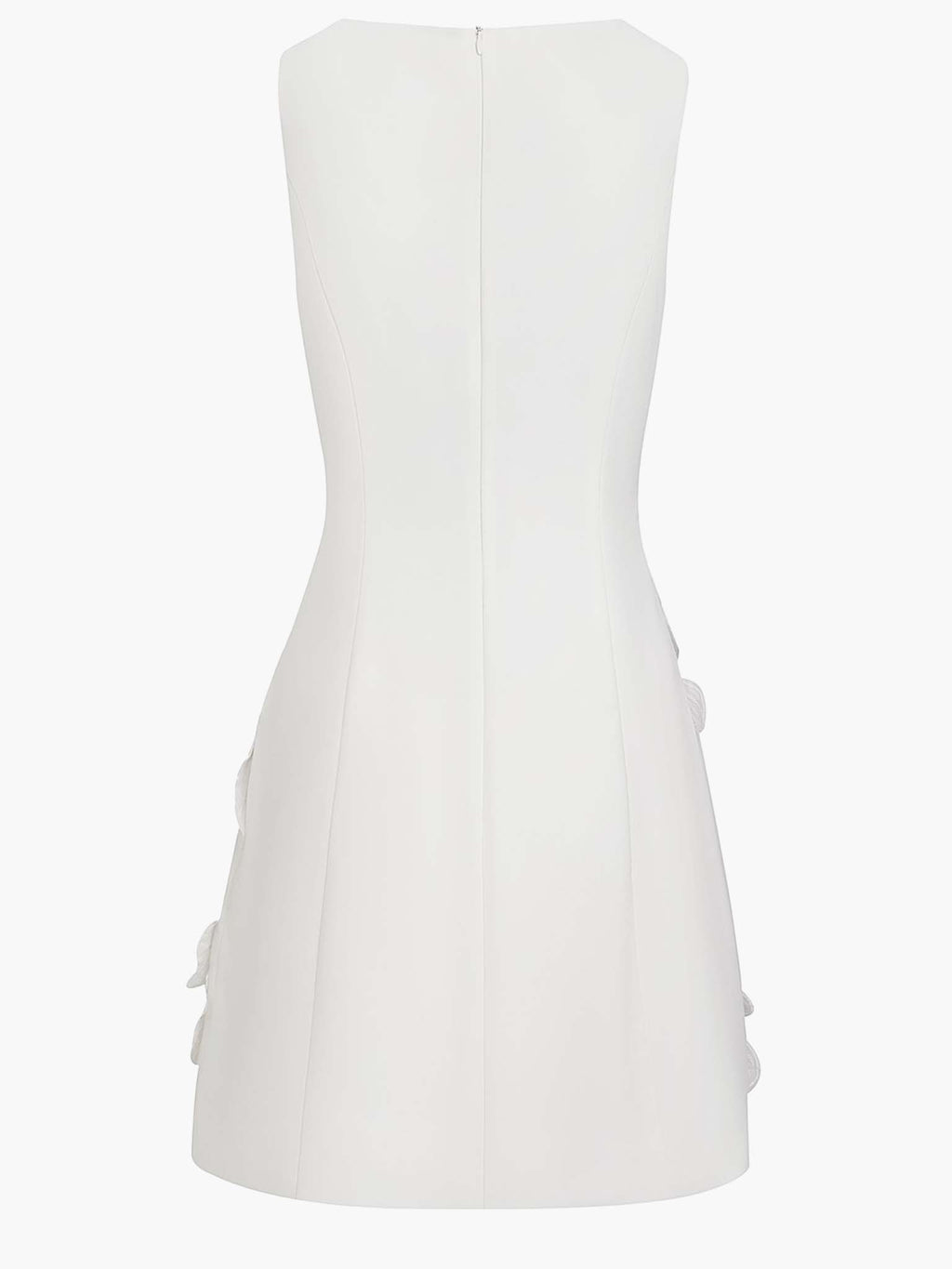 Elegant Floral Sleeveless Keyhole Mini Dress