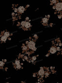 Elegan Strapless Floral Ruched Drop Waist Maxi Dress