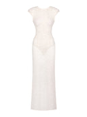 Elegant Beaded Sequin Maxi Dress