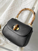 Retro Bamboo Top Handle Bag