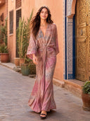 Kimono-Style Printed Dress