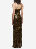 Elegant Emerald Sequin Maxi Dress