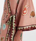 Bohemian Tribal Print Wrap Maxi Dress