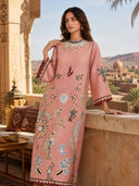Unique Abstract Art Print Kaftan Maxi Dress