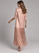 Elegant Satin Fringe Jacket