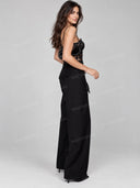 Floral Lace Camisole Top Wide Leg Pants Two Piece Set