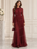 Tailored Blazer & Chiffon Maxi Dress Prom Set