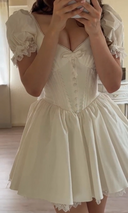 Fairytale Lace-Trim Corset Mini Dress