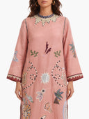 Unique Abstract Art Print Kaftan Maxi Dress