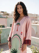 Mystic Palm Printed Maxi Dress