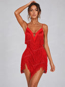 Sexy Fringe Bodycon Mini Dress