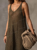 Minimalist Loose Knit Maxi Dress