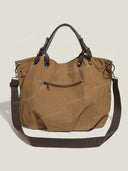 Retro Large-Capacity Canvas Tote Bag
