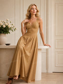 Minimalist Slim Sling Maxi Dress