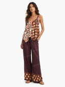 Printed Sling Top And Wide Leg Pants Set
