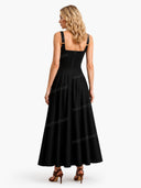 Minimalist Slim Sling Maxi Dress