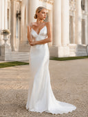 Elegant Satin Scarf Maxi Dress