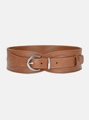 Wide Elastic Waist Buckle Belt