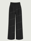 Modern Draped Cowl Neck Top & Wide Leg Pants Set