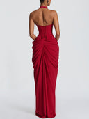 Luxe Satin Shirt Maxi Dress