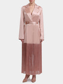 Elegant Satin Fringe Jacket