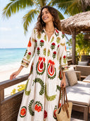 Bohemian Loose Print Dress
