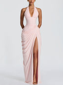 Luxe Satin Shirt Maxi Dress