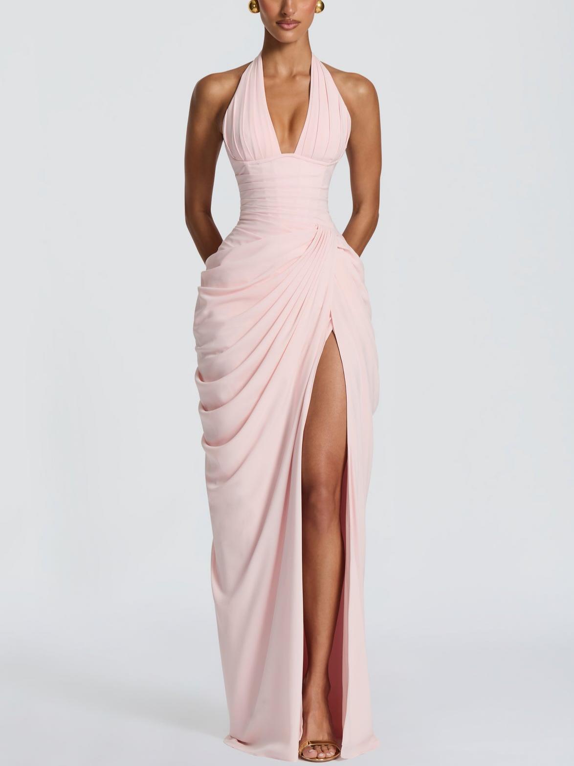 Luxe Satin Shirt Maxi Dress