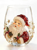 3D Christmas Party Atmosphere Drinking Glass