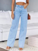 Paisley Fringe Handkerchief Top & Wide Leg Jeans Set