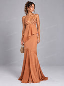 Elegant 3D Floral Ruffle-Trim Cami Maxi Dress