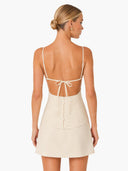 Fashion Lace Backless Mini Dress