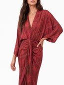 Kimono-Style Printed Dress