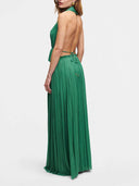 Elegant Backless pleated Top & Skirt Two-Piece Set