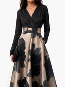 Elegant French Jacquard Midi Skirt Two-Piece Set
