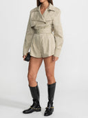 Belted Trench Style Romper