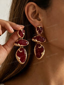 Statement Resin Drop Earrings