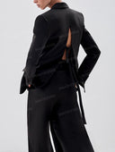 Tailored Blazer & Wide Leg Pants Set