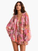 Playful Art Print Bubble Mini Dress