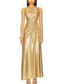 Sequin Sleeveless Cut-Out Maxi Dress