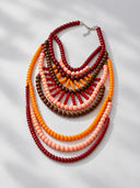 Boho Layered Beaded Statement Necklace