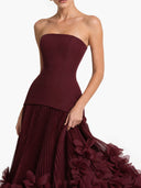 Petal Design Maxi Dress