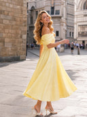 Elegant Off-the-shoulder Draped Maxi Dress